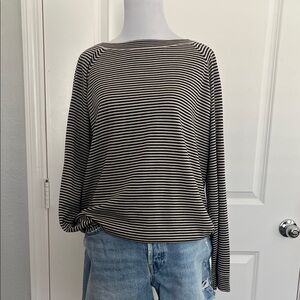 Brunello Cucinelli Wool & Cashmere Striped Knit Top